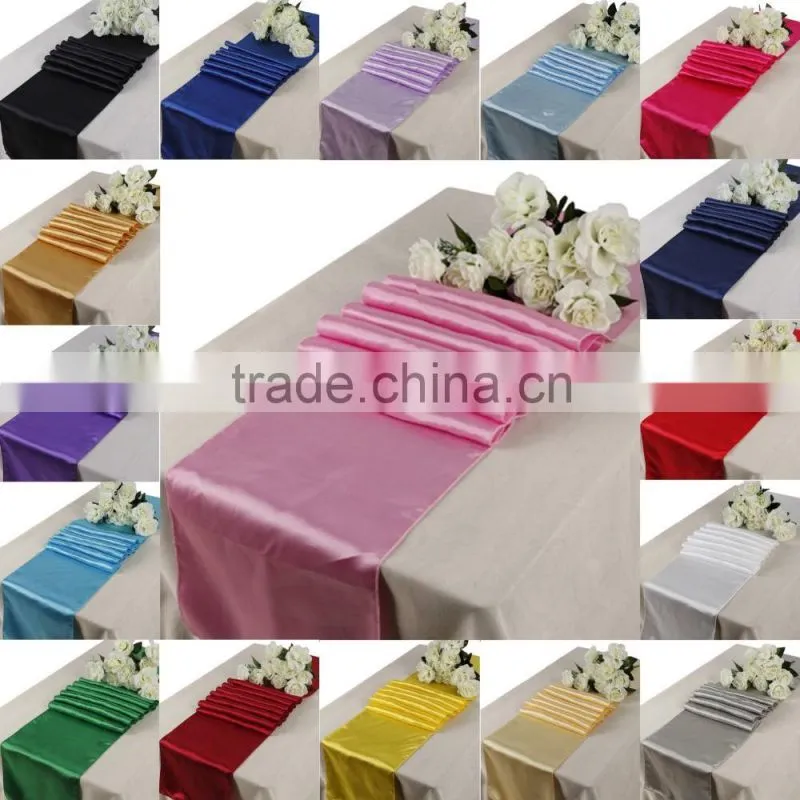 2015 New Banque Dining Gold Satin Table Runner