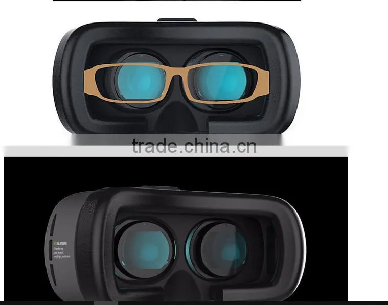 New Arrival! Plastic Google Cardboard Version VR BOX 2.0 Virtual Reality 3D Glasses VR Headset