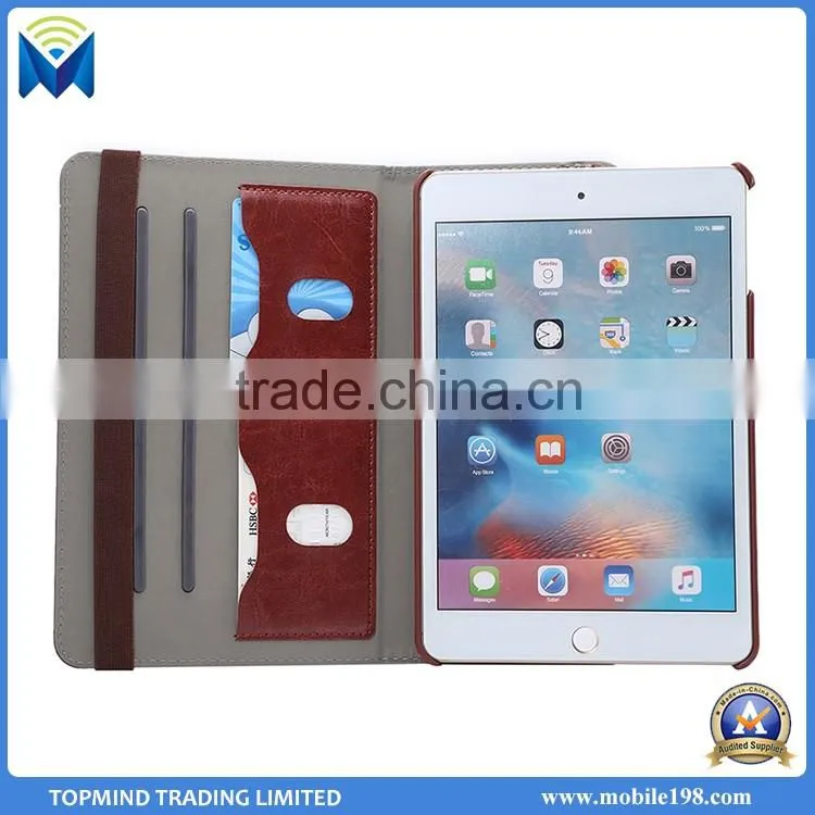 Hot selling 360 degree rotatable stand case for ipad mini 4 tablet case