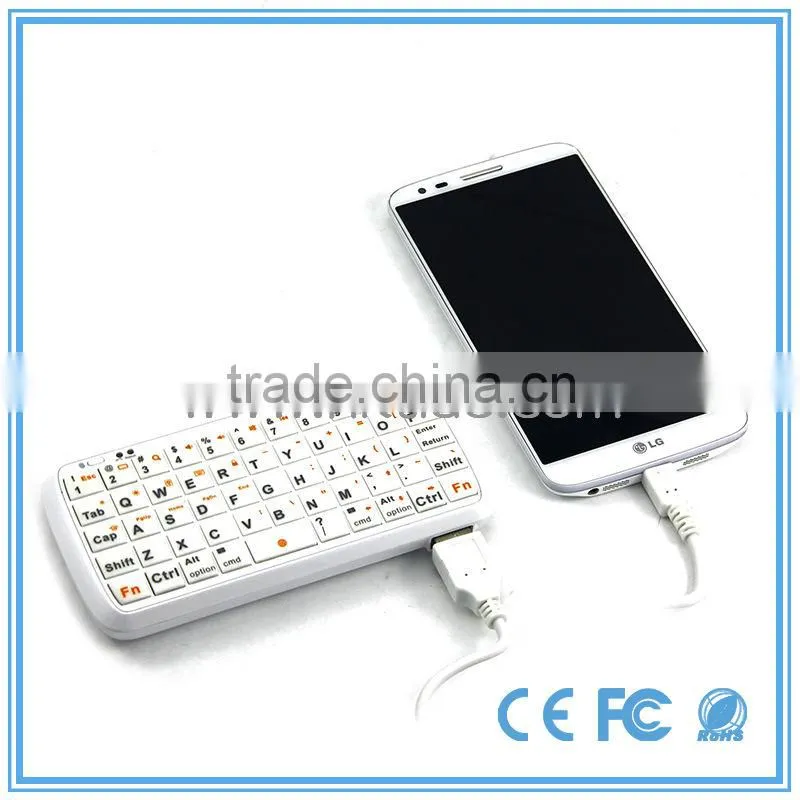 Best selling power bank plastic silicone keyboard for samsung galaxy note 10.1