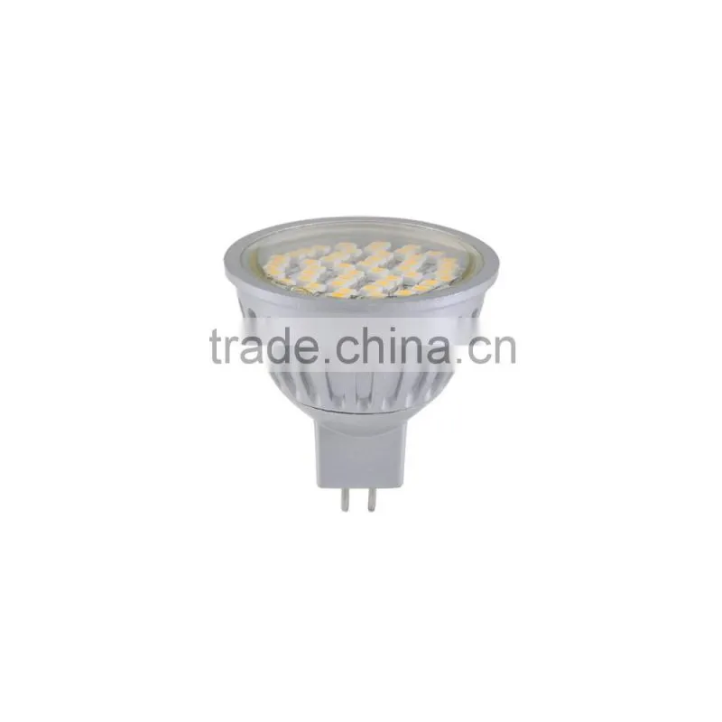 MR16 led spotlights GU5.3 12V 3W led mr16 bulbs SMD2835 with PC cover