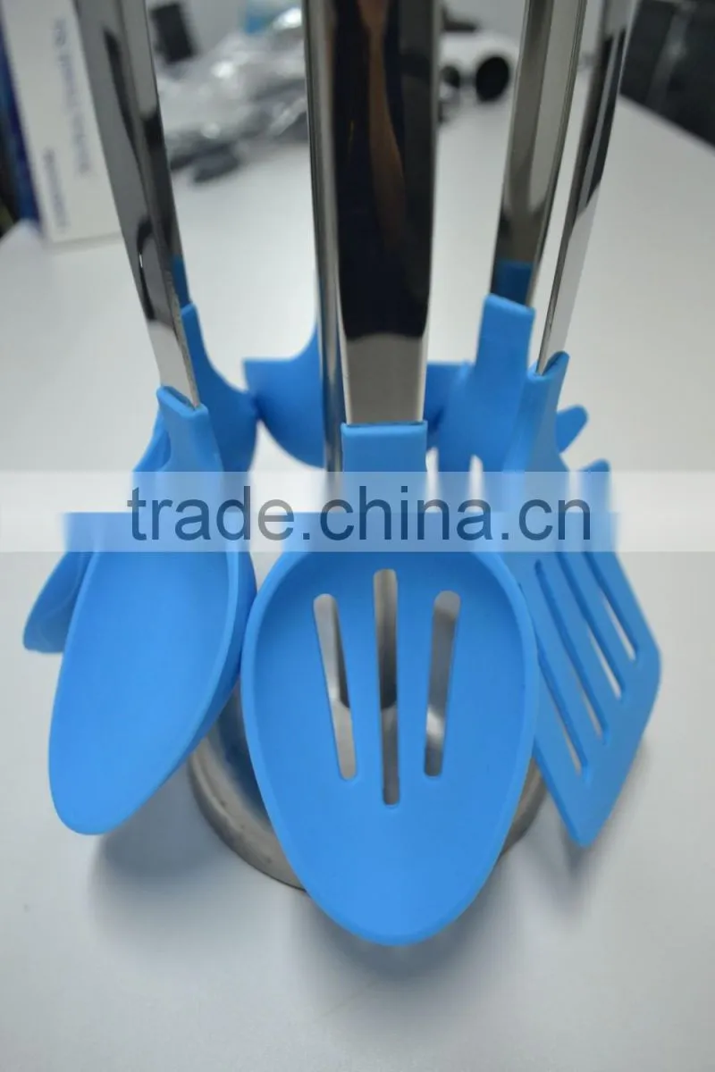 Spatula Mixing & Slotted Spoon Ladle Pasta Server, silicone Utensil tool sets