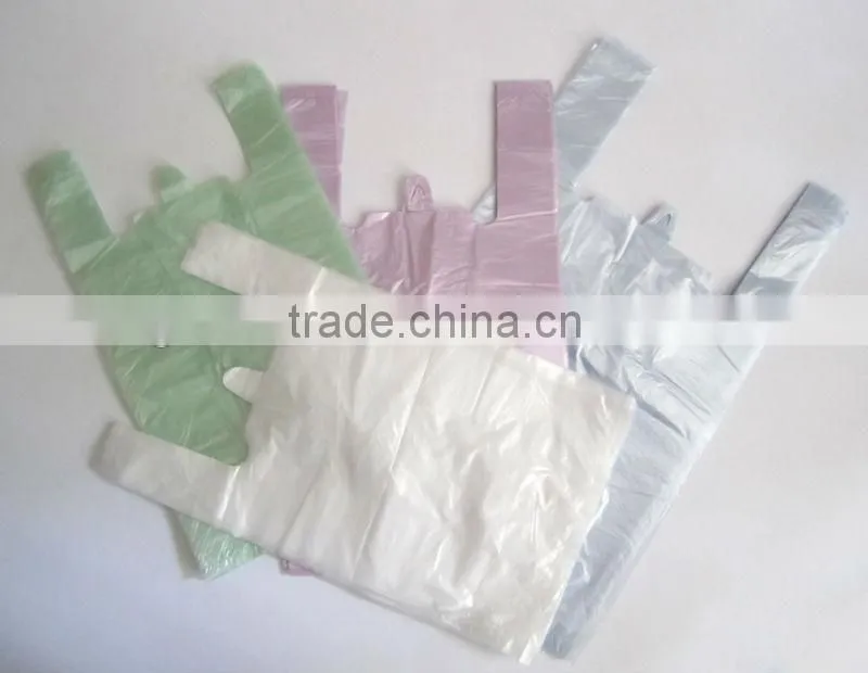 Guangdong making machine price custom printed packing t-shirt bag