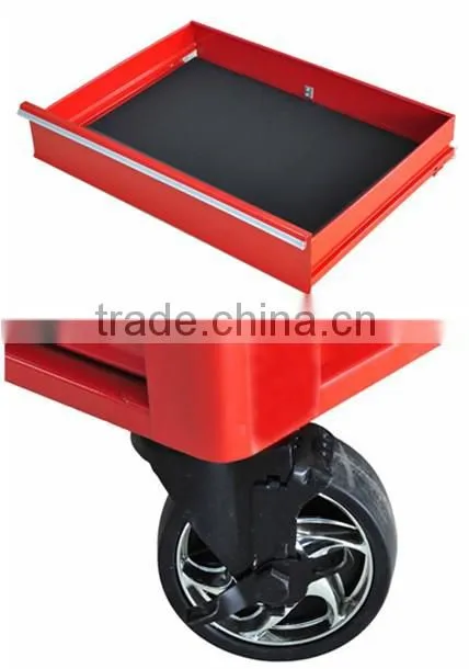 high quality ball bearing drawer steel tool cabinet with wheels and lock