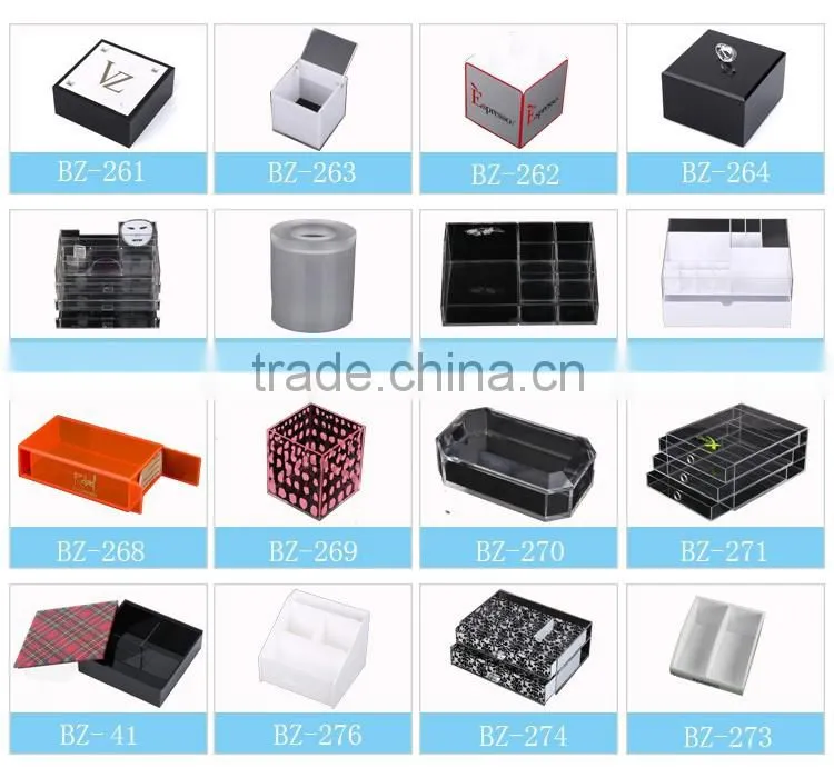 China custom Rohs table clean acrylic cosmetic display case