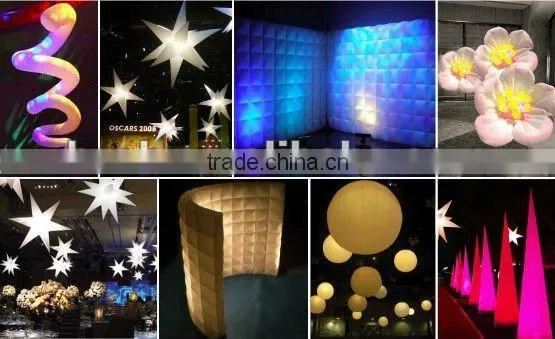 Clear Inflatable Straight Air Wall For Decorations
