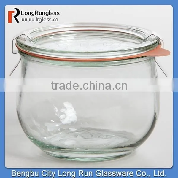 LongRun 5oz Apothecary Spice Glass Jars with Lids Special Shape Glass Holder