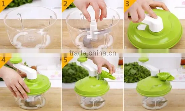 2016 Plastic Multi-function Manual Food Processor