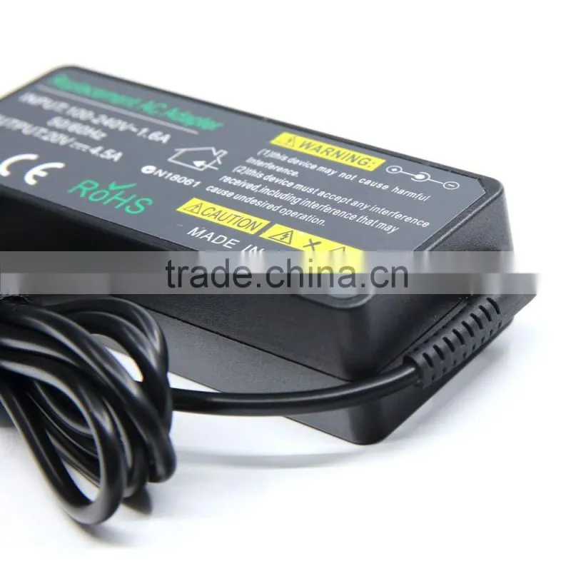 ac ac power supply 20V 4.5A 90W laptop Charger solar laptop charger for lenovo