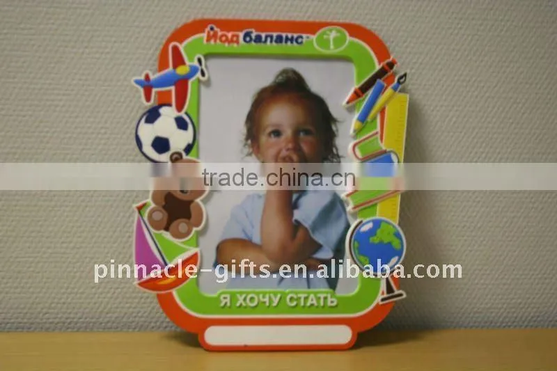 rubber pvc beauty girls picture frame soft pvc 3D photo frames