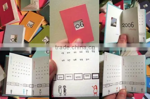 Delicate pocket calendar printing on demand