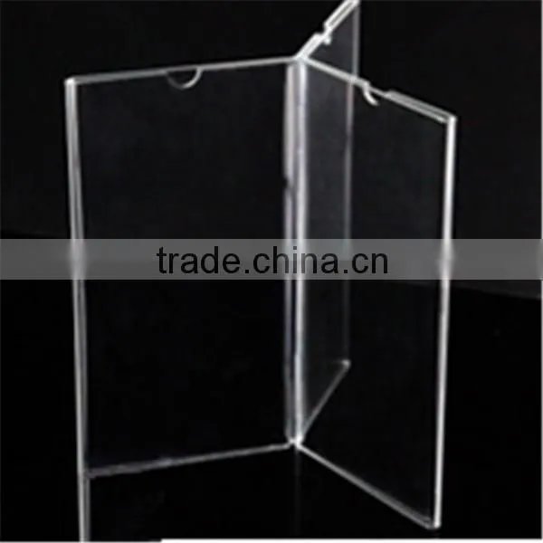 china hot sale 3 side advertising price of acrylic panel
