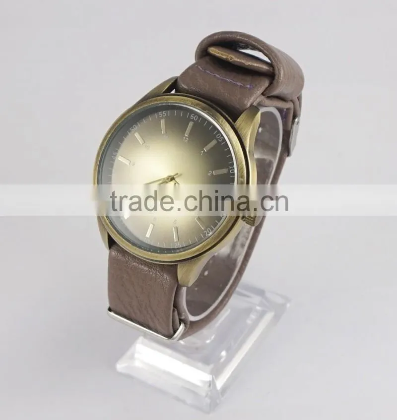 Free wrist watches Changeable leather band watch for men one piece leather band man wrist watch