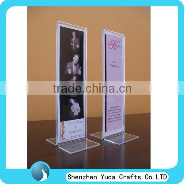 Wholesale clear acrylic photo booth picture frame acrylic 2 x 6 photo booth strip frames