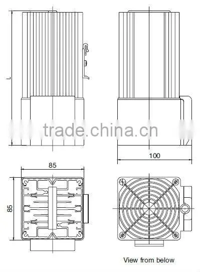 2014 high quality 48VDC industrial fan heater 04640.2-00