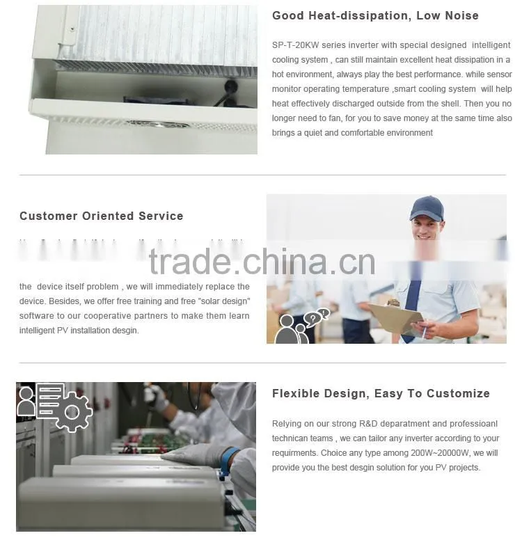 2014 hot sale wind solar hybrid inverters SP-T-13KW