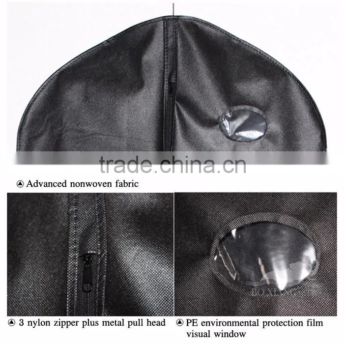 High Quality Fabric Zippered Garment Dress Shopping Storage Suit Bag
