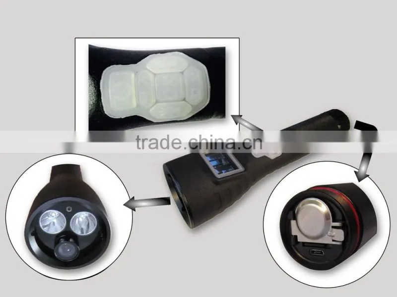 Rechargeable dvr flashlight