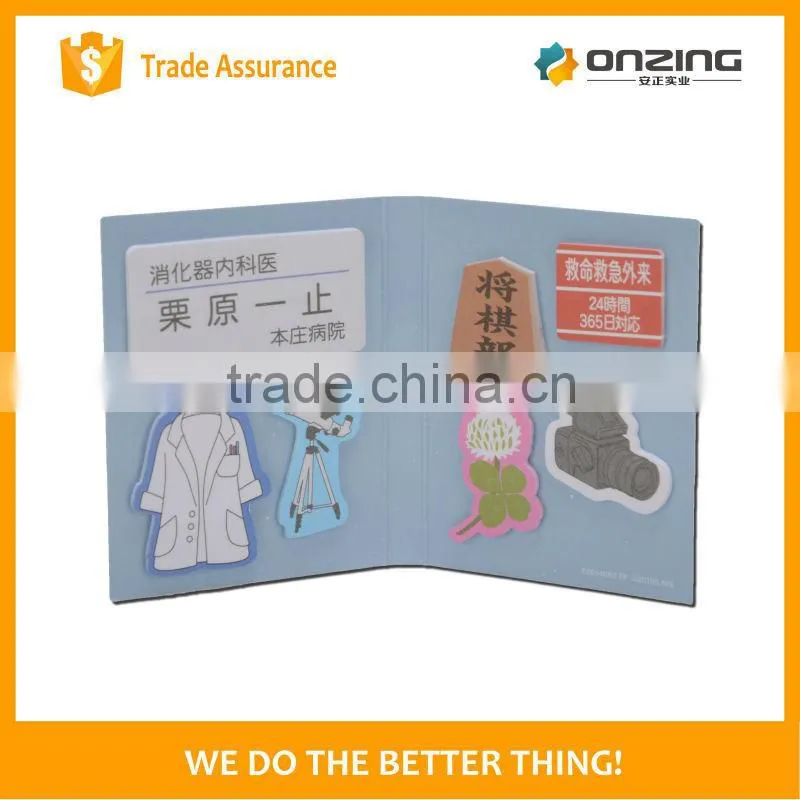 Onzing good quality sticky notes/sets in different shapes