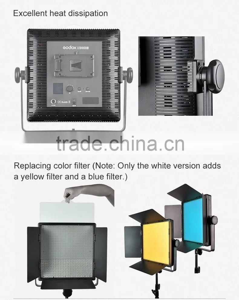 Full function Godox 500C LED 3300K-5600K studio video shooting led light + remote For Camera Camcorder
