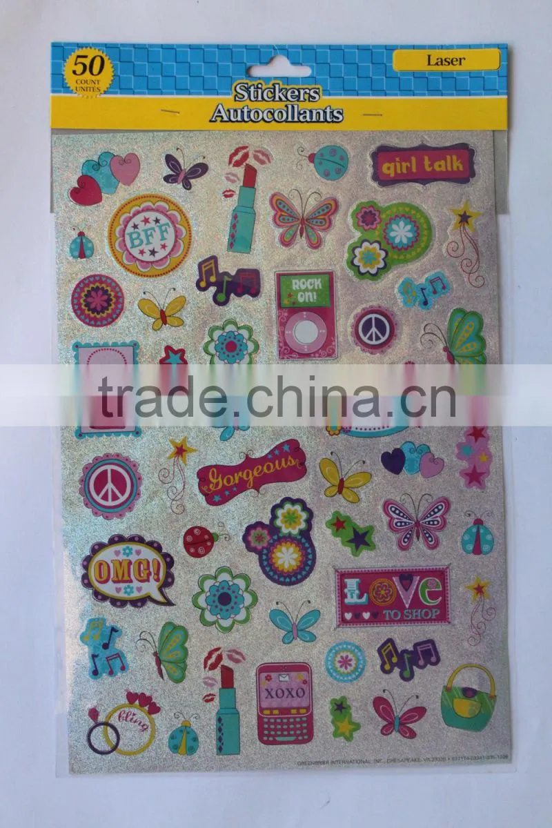 Non-toxic and Removable wall sticker and Kids cartoon sticker