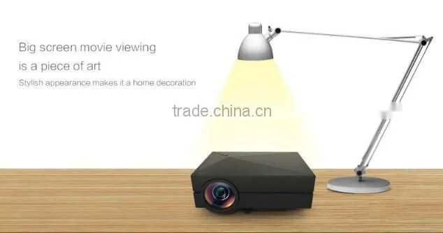 2015 Original GM60 Cheap Projector 1000 Lumens 1920 x 1080 Video USB VGA SD Home Video GM 60 Proyector Beamer White Gold