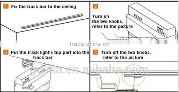 10W 15W 20W 25W 30W led circular track light dimmable cob led track lighting kit