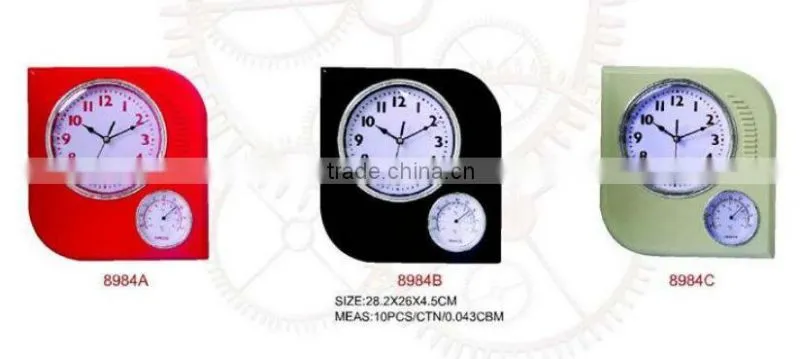 colorful plastic weather station wall clock
