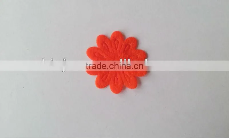 unique embossed collar applique/plant embossed label/embossed Decorative Flowers & Wreaths