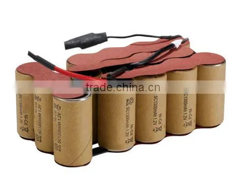 rechargeable sc 1300mah 18v ni-cd battery pack for 18v cordles drill
