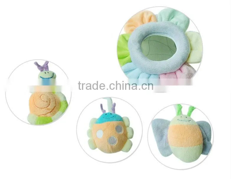 baby rattle toys.2014 new born baby gift set.with light and music