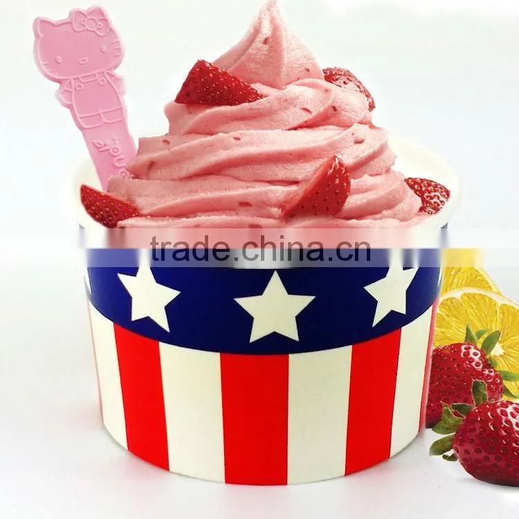 12 oz ice cream paper cup Disposabe custom printed ice cream paper cup