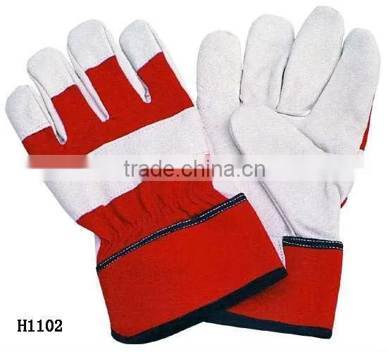 10" AB cowgrain leather working glove