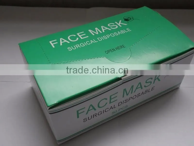 Ear loop or tie on 3 ply disposable carbon mask