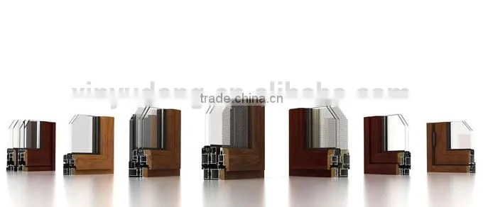Wood finished sliding doors windows extrusion profiles,extruded aluminum profiles prices