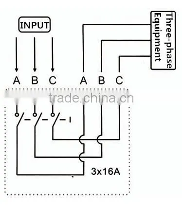Three-phase Single and Double Countdown Timer Controller SX102L