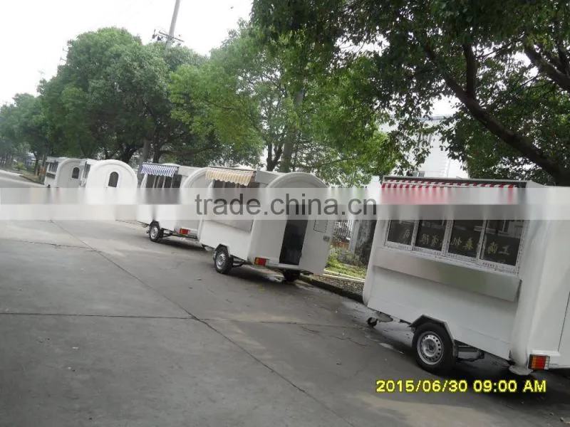 Small or big wheels fast food carts kiosk/food selling car/food street kiosk for salefood truck