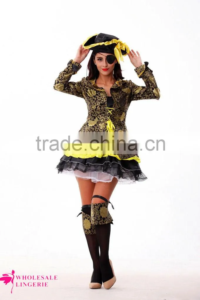 2015 manufactory wholesale womens female pirate costume for women