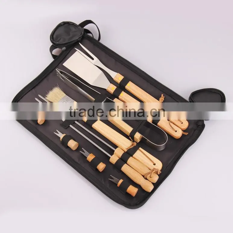 7 Pieces BBQ tools set,perfect outdoor dinnerware combine set