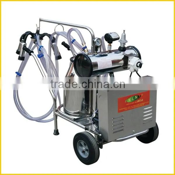 KLN portable vacuum pump type milking machine with one bucket