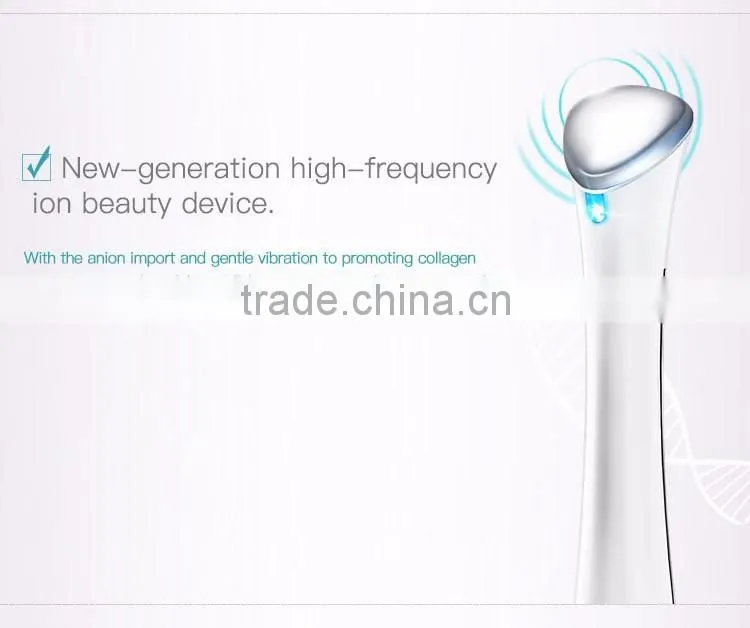 Best selling ion lead-in battery operated beauty salon equipment mini anti-wrinkle eye massage pen vibration facial massager