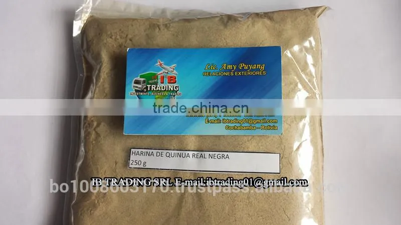 organic royal black quinoa flour
