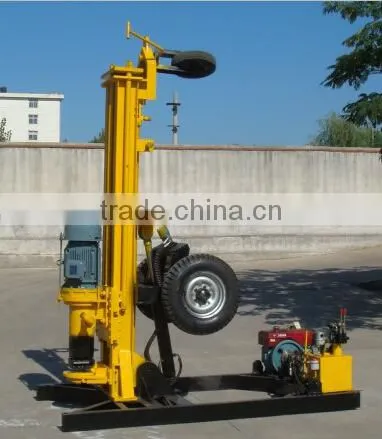 portable drill rig for drilling granite