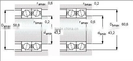 ball bearings 71908 with jinan factory
