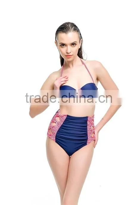 2016 Trendy Stylish Girls High Waist Bikini