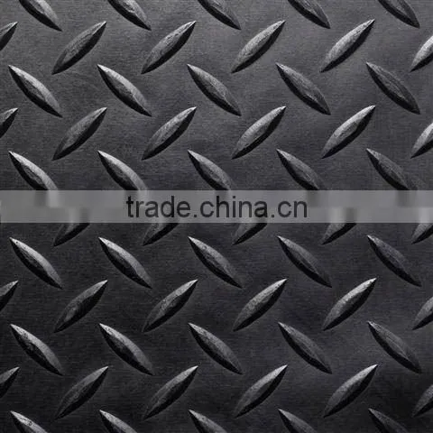 3mm black/anti-slip rubber/commercial rubber sheet/diamond rubber flooring/diamond sheet/Diamond Tread Pattern rubber Flooring