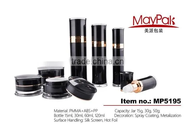 High Quality Cosmetic Acrylic Cream Jar Lotion Pump Bottle