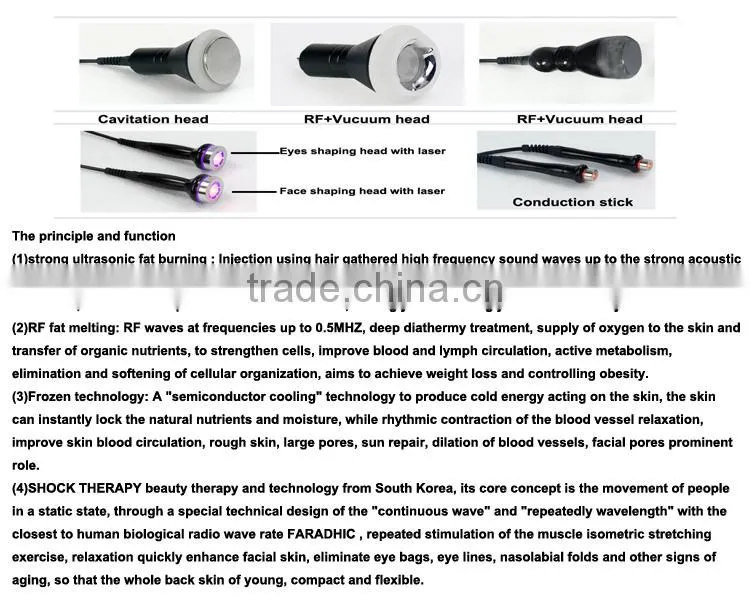 Home use vacuum and cavitation Ultrasonic liposuction weight loss machine factory price
