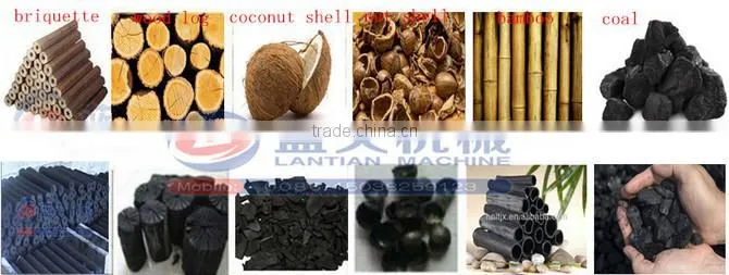 Bamboo Wood Briquette Coconut Shell Charcoal Furnace Carbonization Furnace
