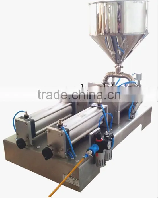 100-1000ml double heads Semi-Automatic Cream Filling Machine made in China